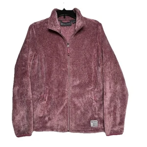 Free Country Womens Full Zip Outbound Heather Butter Pile Fleece Jacket Size M - Picture 1 of 19