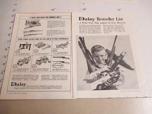 magazine ad 1965 DAISY Toy Fair tow truck BB sonic gun airplane tank holster set - Picture 1 of 1