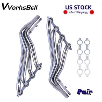 1-7/8" LS Swap Long Tube Headers Kit for Chevy GMC C10 C1500 LS1 LS2 LS3 LS6 LS7 Foto 1 de 4