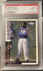 1998 SCORE #235 RANDY MOSS VIKINGS ROOKIE PSA 9 - Picture 1 of 2
