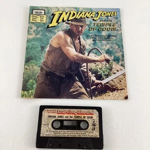 Libro de cinta de casete Indiana Jones Temple of Doom Read Along Adventures de colección - Imagen 1 de 6