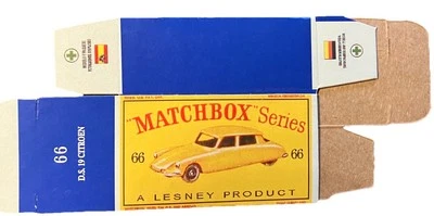 Matchbox #66 D.S. 19 Citroen ‘61-‘65 Type D Repro Box  - Image 1 of 2