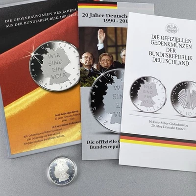 10 EURO Silber-Münze "Wir sind ein Volk" aus 925er Silber, ca. 18 Gramm - Bild 1 von 4