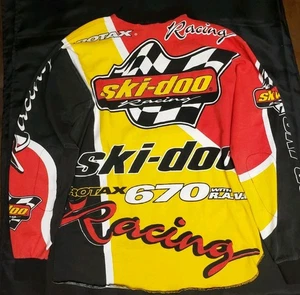 Vintage 90’s Ski Doo Racing Sno Gear Racing Jersey Small Rotax Long Sleeve Shirt 670 - Bild 1 von 9