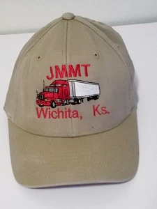 Camion JMMT beige vintage usato, Wichita Kansas.  Cappello L-Xl Flexfit - Foto 1 di 4