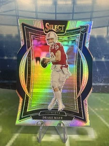 2024 Select Silver Prizm Die-Cut Drake Maye Concourse #27 Rookie Patriots - Bild 1 von 2