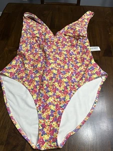 Old Navy 2X One Piece Floral Swimsuit NWT *read - Picture 1 of 6