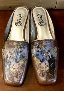 Icon Los Angeles Pantoletten Schuhe Damen Pferd Größe 7,5 - Bild 1 von 11