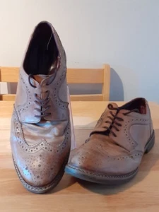 Base London Mens Brown Leather Lace Up Brogues Shoes Size UK 10 - Picture 1 of 9