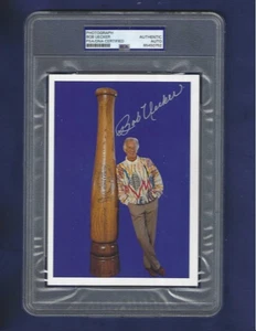 Bob Uecker Milwaukee Brewers "Mr Baseball" handsigniertes 5x7 Farbfoto PSA SLAB - Bild 1 von 1