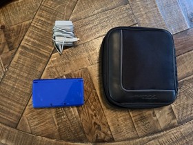 Nintendo 3 DS Cobalt Blue 6 Games Included Tested Working With Charger And Case