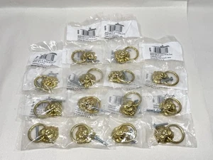 Lot Of 14 Allison Lion Head Mane Door Knocker Drawer Bulls Brass - Picture 1 of 5