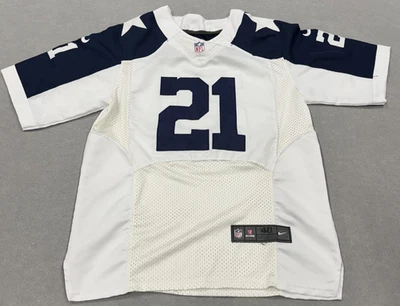 Camiseta de fútbol americano Dallas Cowboys para hombre blanca mediana NFL Nike Ezekiel Elliott 21 M Foto 1 de 4