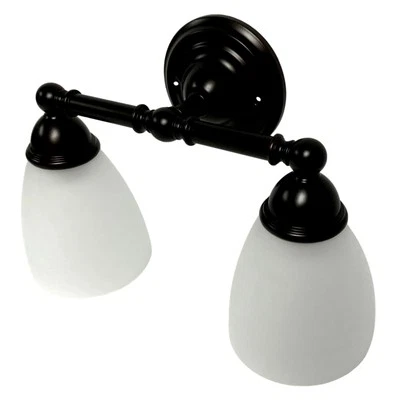 Baño Moen YB2262ORB Brantford bronce frotado con aceite dos luces con pantalla esmerilada Foto 1 de 3