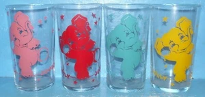 Juego de 4 vasos Jolly Jumbo para caminar en cuerda floja de 5" de alto rosa rojo turquesa amarillo - Imagen 1 de 2