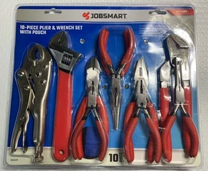 Jobsmart Juego de 10 alicates y llaves ajustables con bolsa, mini, largo, bloqueo+ - Imagen 1 de 5