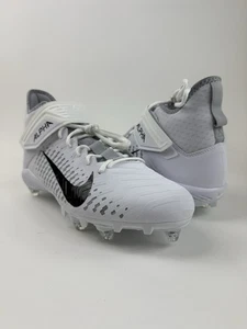 Nike Alpha Menace Pro 2 Mid Football Cleats CK4277-100 White Black Size 13 - Picture 1 of 5