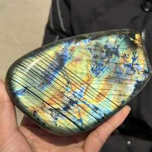 2.37LB AA+Natural Labradorite Quartz Crystals Spectrolite Mineral Specimen Reiki - Picture 1 of 18