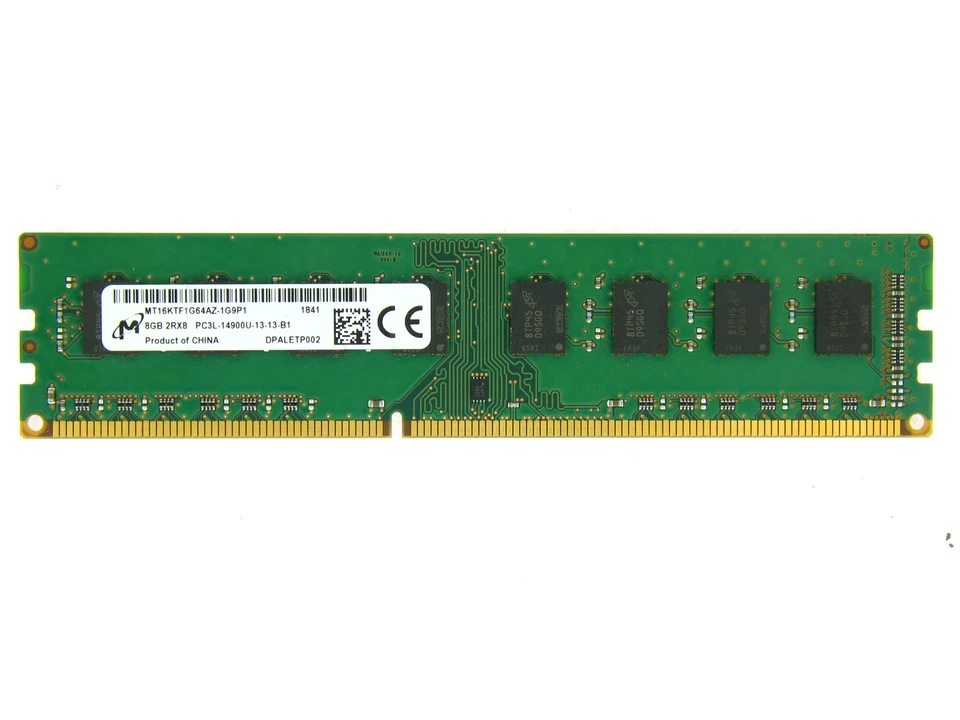 Micron 8GB PC3L-14900U MT16KTF1G64AZ-1G9P1 DDR3 1866MHz Desktop Memory - Image 1 of 1