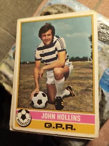 Xm28 TOPPS 1977 FOOTBALL RED BACK CARD No 71 John Hollins - Picture 1 of 1
