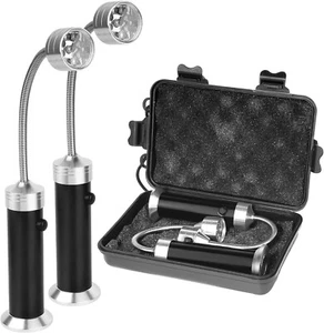 2 Stück Grilllampe Grillbeleuchtung Grilllicht Magnetlampe Grill Zubehör für Ga - Bild 1 von 9