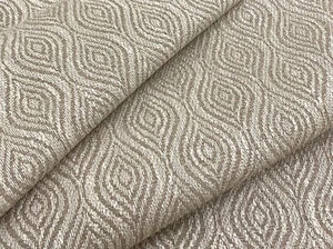 Mulberry Lee Jofa Modern Geometric Fabric- Haslam Linen Ivory 9.50 yd FD665.K133 - Picture 1 of 4