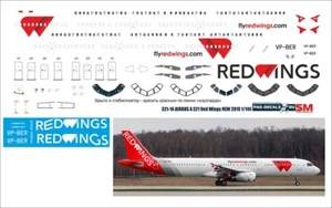 Airbus A321 Red Wings 1/144 PAS-DECALS 321-16 - Picture 1 of 1