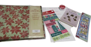 NEW 2008 Vtg 8x8 Pre-Designed Scrapbook Christmas Album + Stickers + Extras - Picture 1 of 11