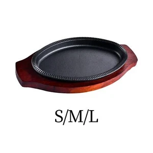 Cast Iron Steak Plate Skillet Nonstick Platter Japanese Type Tray Steak Pan - Picture 1 of 10