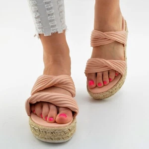Scarpe donna sandali décolleté ciabatte rosa sandali estivi scarpe da sera - Foto 1 di 5