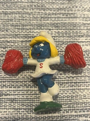 Figura Pitufo Pitufo Animadora Pitufo Vintage Juguete PVC Figura Años 80 Foto 1 de 4