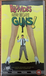 TROMA VHS - Blondes Have More Guns! - Collectible Genre. NEW SEALED - Picture 1 of 3