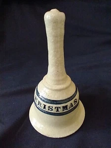 Artist Signed 5" Merry Christmas Bell Dated 1993 Studio Pottery - Picture 1 of 9