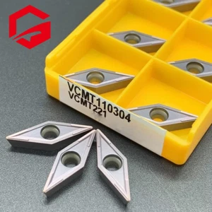 10PCS VCMT110304 15TF Carbide lathe turning Inserts VCMT 221 tool holder - Picture 1 of 2