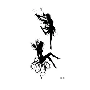 Flash Einmal Temporary Klebe Tattoo 2 Fee Märchen Geschenk Strand Urlaub Party - Bild 1 von 2
