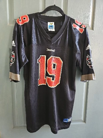 Vintage Tampa Bay Buccaneers Jersey Keyshawn K Johnson #19 Adidas Black Youth 18 Cover