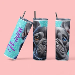 Tumbler francese personalizzato con nome, carino contenitore francese personalizzato con nome - Foto 1 di 4