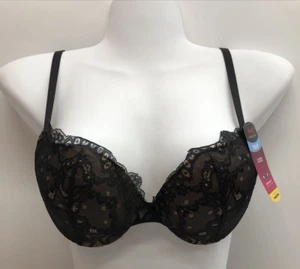 Maidenform Love the Lift Bra Push Up & In Lace Demi Coverage Women Underwire 32C - Picture 1 of 4