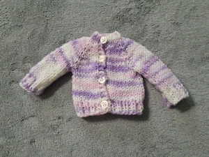 Handgestrickte Strickjacke Pullover Puppenkleidung passt 14" Gummistiefel Wisher Puppe - Bild 1 von 1