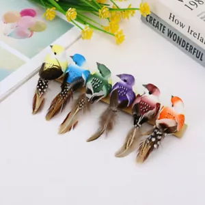 Artificial Bird 12PCS Mini Simulation Feather Birds Fake Birds for Garden Decor - Picture 1 of 13