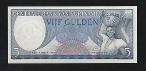 Billete de banco Surinam, 5 Gulden, 1963, P-120, sin circular - Imagen 1 de 2