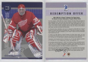 2001-02 ITG Be A Player Between the Pipes Dominik Hasek HOF