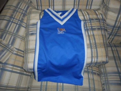 Memphis Tigers blue jersey girls sz 6X - DSCN2545 Cover