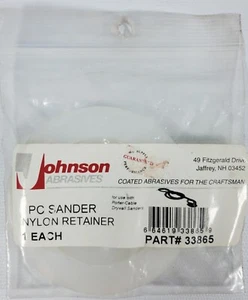 Retenedor de nailon lijadora abrasivos para PC 33865 Johnson - Imagen 1 de 3