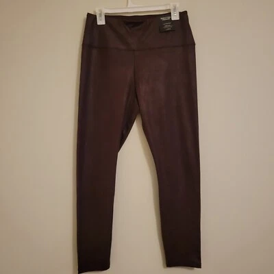 Legging Simply Vera Marrón Imitación Cuero Talla Grande Tiro Alto Nuevo con Etiquetas Foto 1 de 4