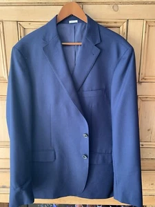 Joseph Abboud Blazer Blue Two Button Two Vent 48 Regular - Picture 1 of 12