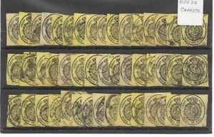 España. conjunto de 45 sellos del valor de 1/2 Onza con matasellos R.C. - Picture 1 of 1
