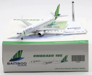 1:200 JC Wings Diecast Aircraft Model Bamboo Airways EMBRAER 195 OY-GDC JET - Picture 1 of 12