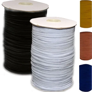 10m x 3mm Gummiband Gummilitze kochfest elastisch DIY Maske große Farbauswahl - Bild 1 von 14