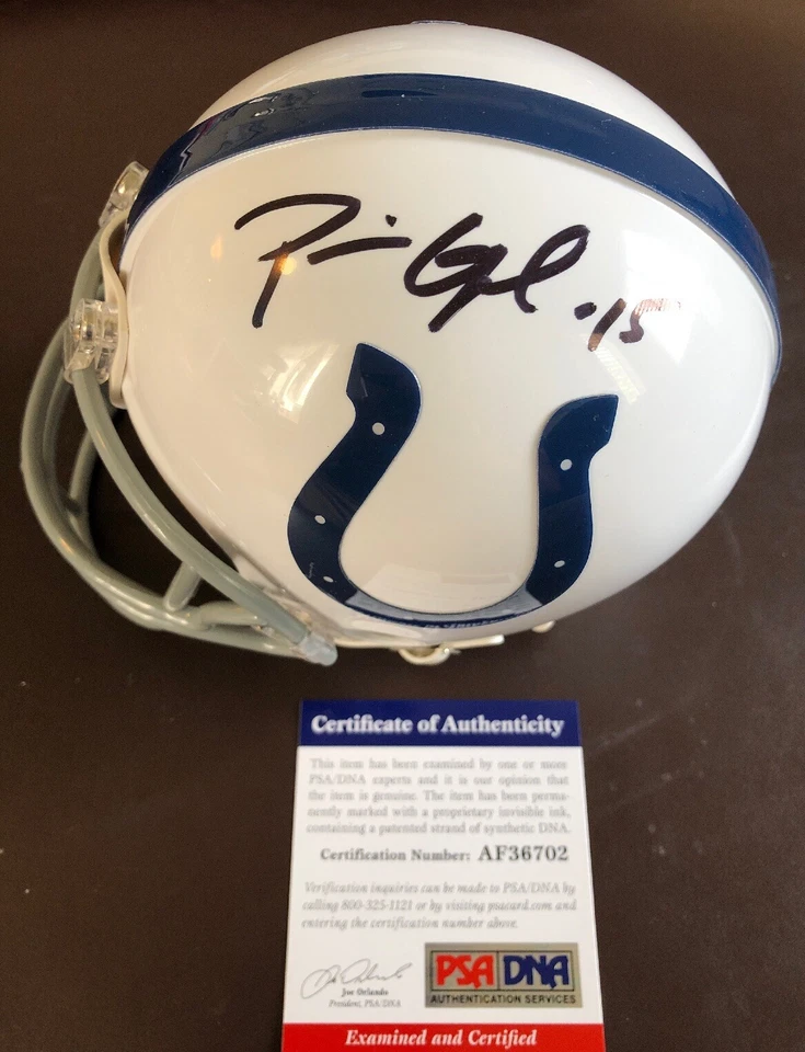 Perris Campbell Ohio State Authentic Signed Colts Mini Helmet PSA/DNA COA - Image 1 of 3